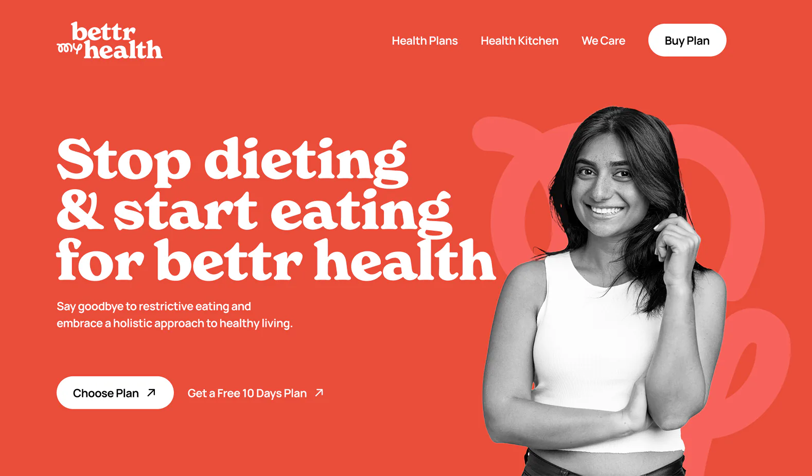 Better My Health website
